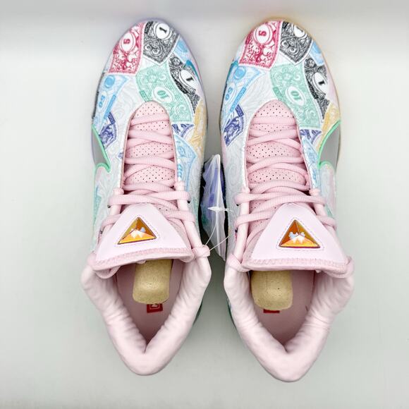 Nike Monopoly LeBron XXII 22 QS Currency Athletic Shoes Mens 9 White Pink NIB main image 7
